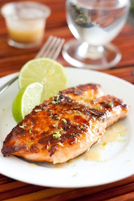 Pan Seared Honey Glazed Salmon