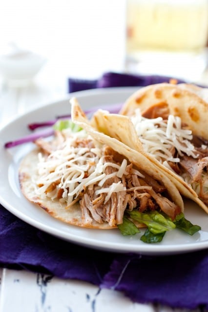 sweet pork tacos