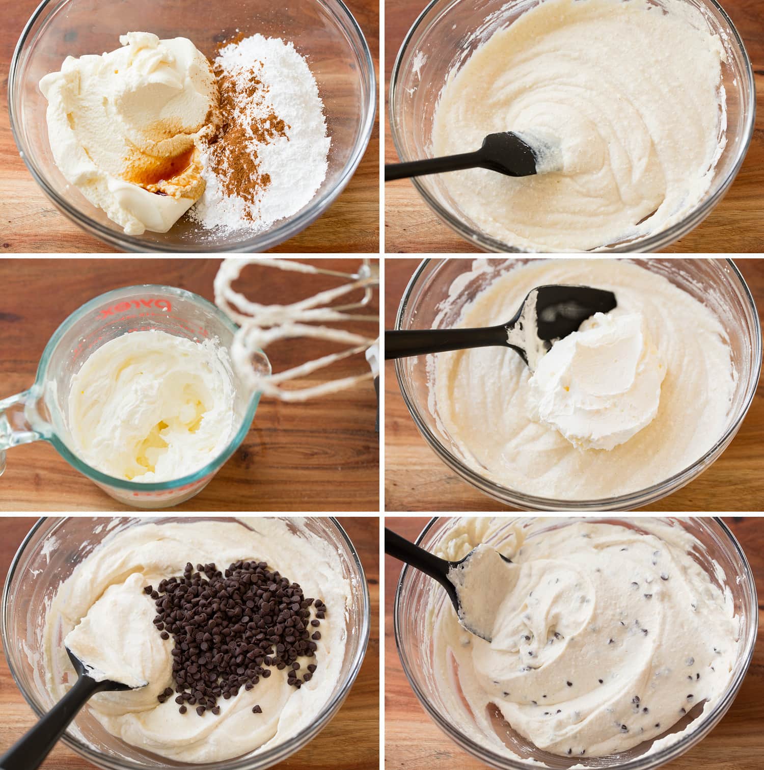 Cannoli Dip Six steps of making easy cannoli dip from scratch.