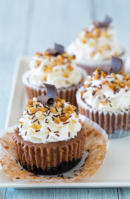 Nutella Cheesecake Cupcakes | Cooking Classy