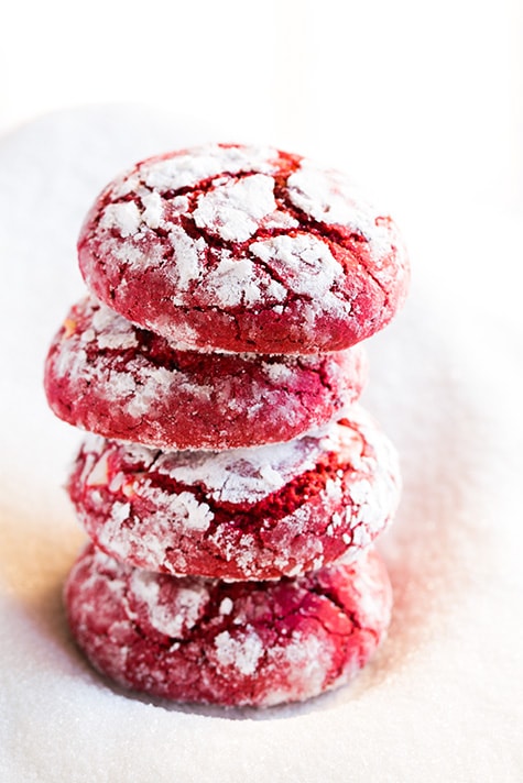 Red Velvet Crinkle Cookies | Cooking Classy