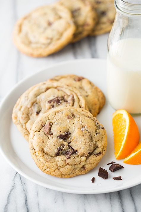 Orange, Chocolate Chunk and Sea Salt Cookies | Cooking Classy