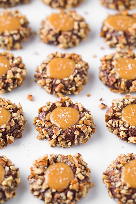 Salted Caramel Thumbprint Cookies