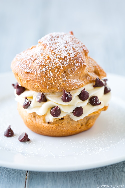 Cannoli Cream Puffs