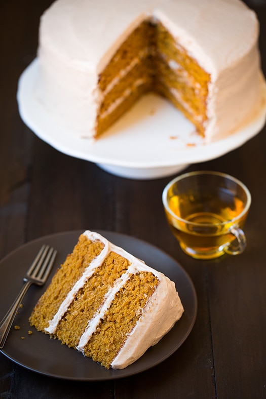 Pumpkin Cake with Cinnamon Cream Cheese Frosting | Cooking Classy