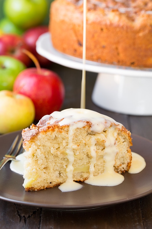 Irish Apple Cake with Custard Sauce | Cooking Classy