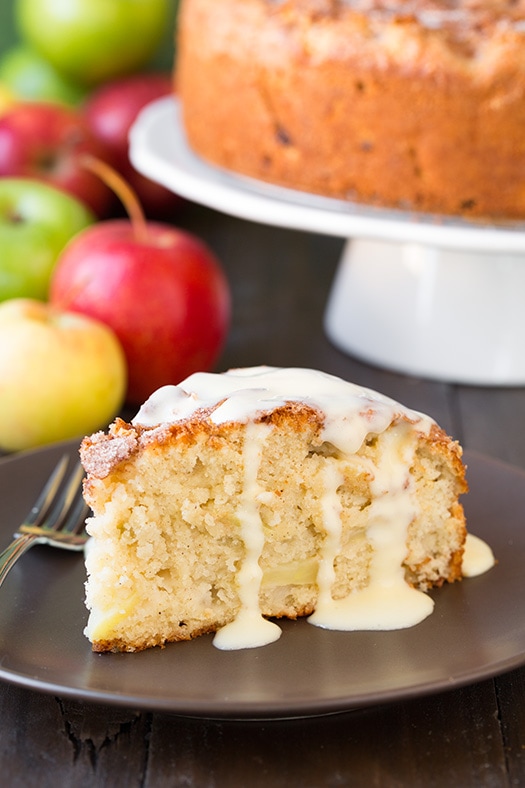 Irish Apple Cake with Custard Sauce | Cooking Classy