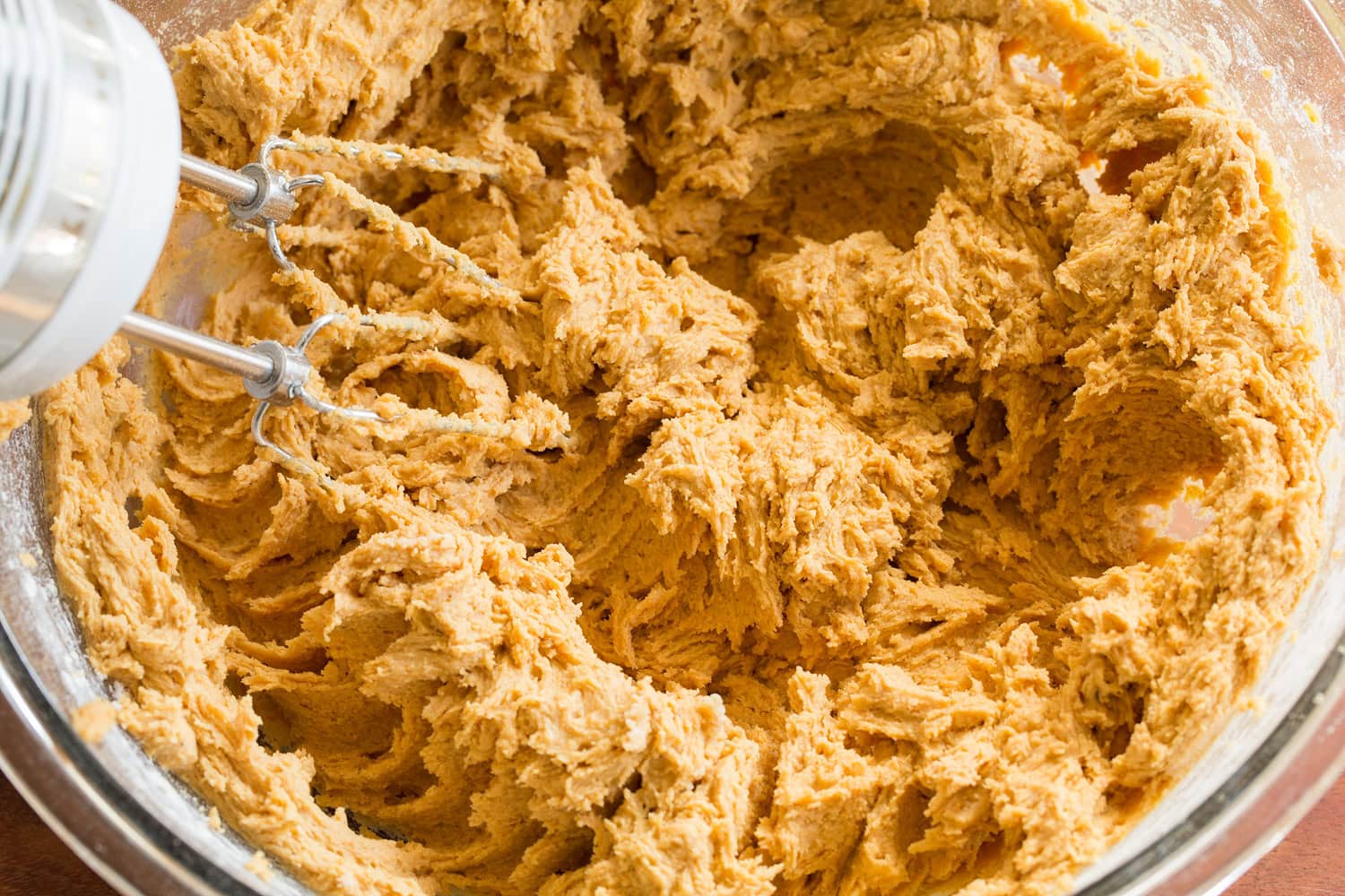 Pumpkin Snickerdoodle Cookies Completed dough mixture.