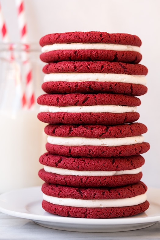 Red Velvet Oreos from Red Velvet Lover's Cookbook| Cooking Classy