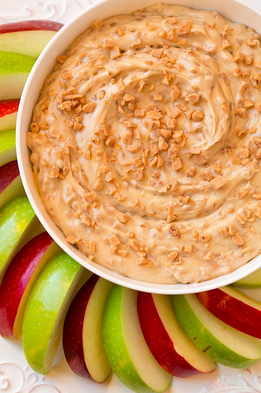 Toffee Apple Dip {3 Ingredients } | Cooking Classy