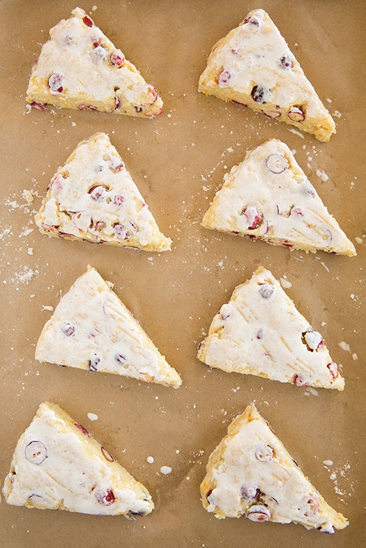 Cranberry Orange Scones with Vanilla Cream Glaze | Cooking Classy