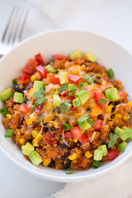 Slow Cooker Quinoa Enchilada Bake | Cooking Classy