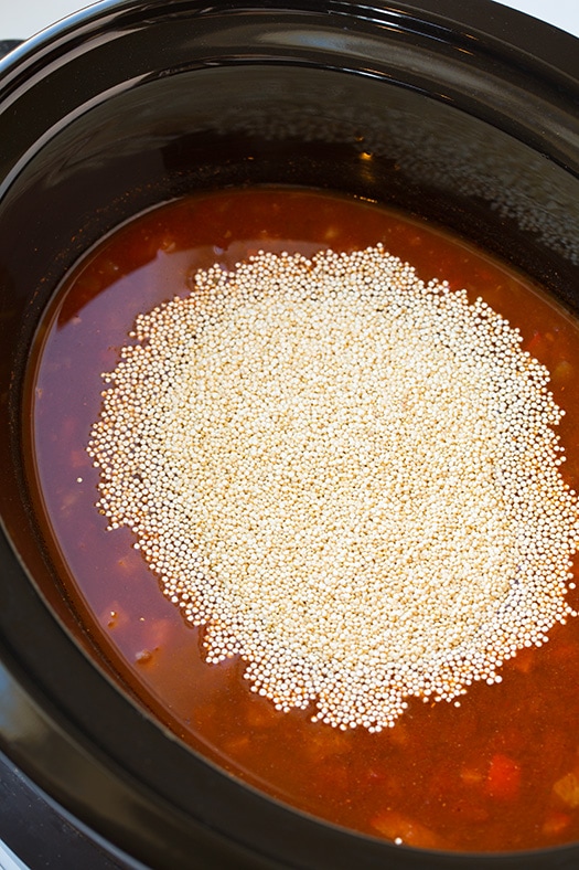 Slow Cooker Quinoa Enchilada Bake | Cooking Classy