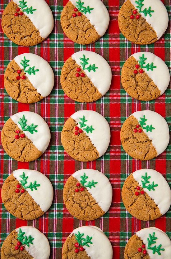 White Chocolate Dipped Ginger Cookies | Cooking Classy