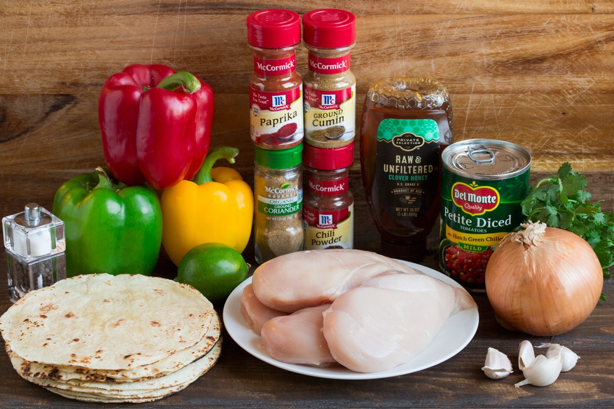 Crockpot Chicken Fajitas Crockpot Chicken Fajita Ingredients