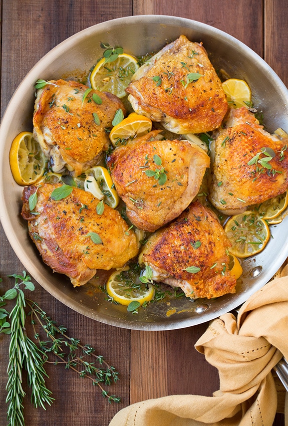 Roasted Lemon Garlic Herb Chicken | Cooking Classy