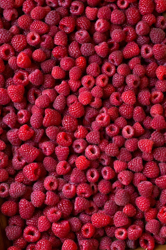 fresh raspberries