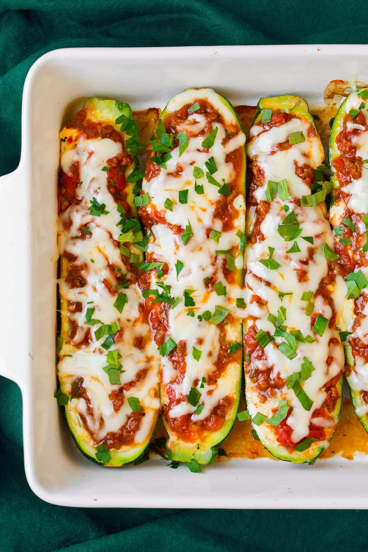 Lasagna Zucchini Boats