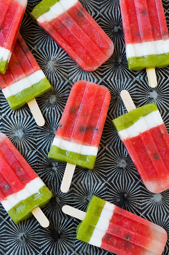Watermelon popsicles