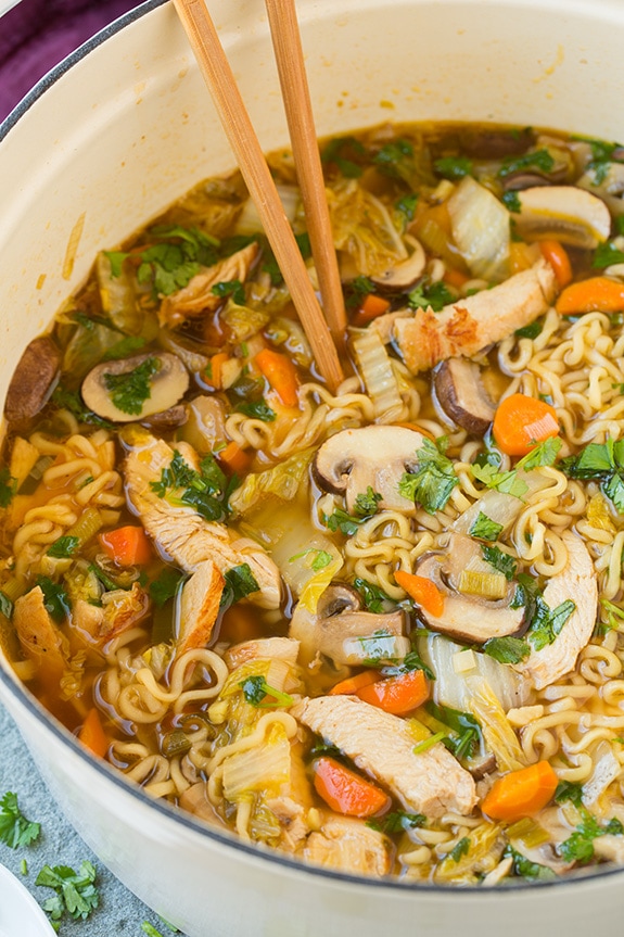 Asian Chicken Noodle Soup | Cooking Classy