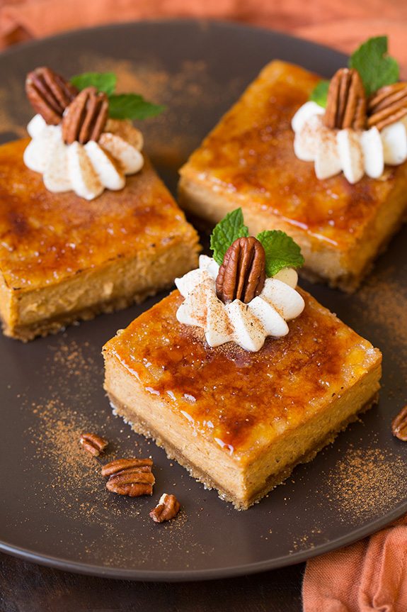 Pumpkin Cheesecake Bars