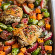 One Pan Autumn Chicken Dinner