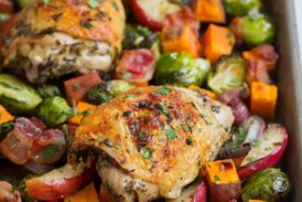 One Pan Autumn Chicken Dinner