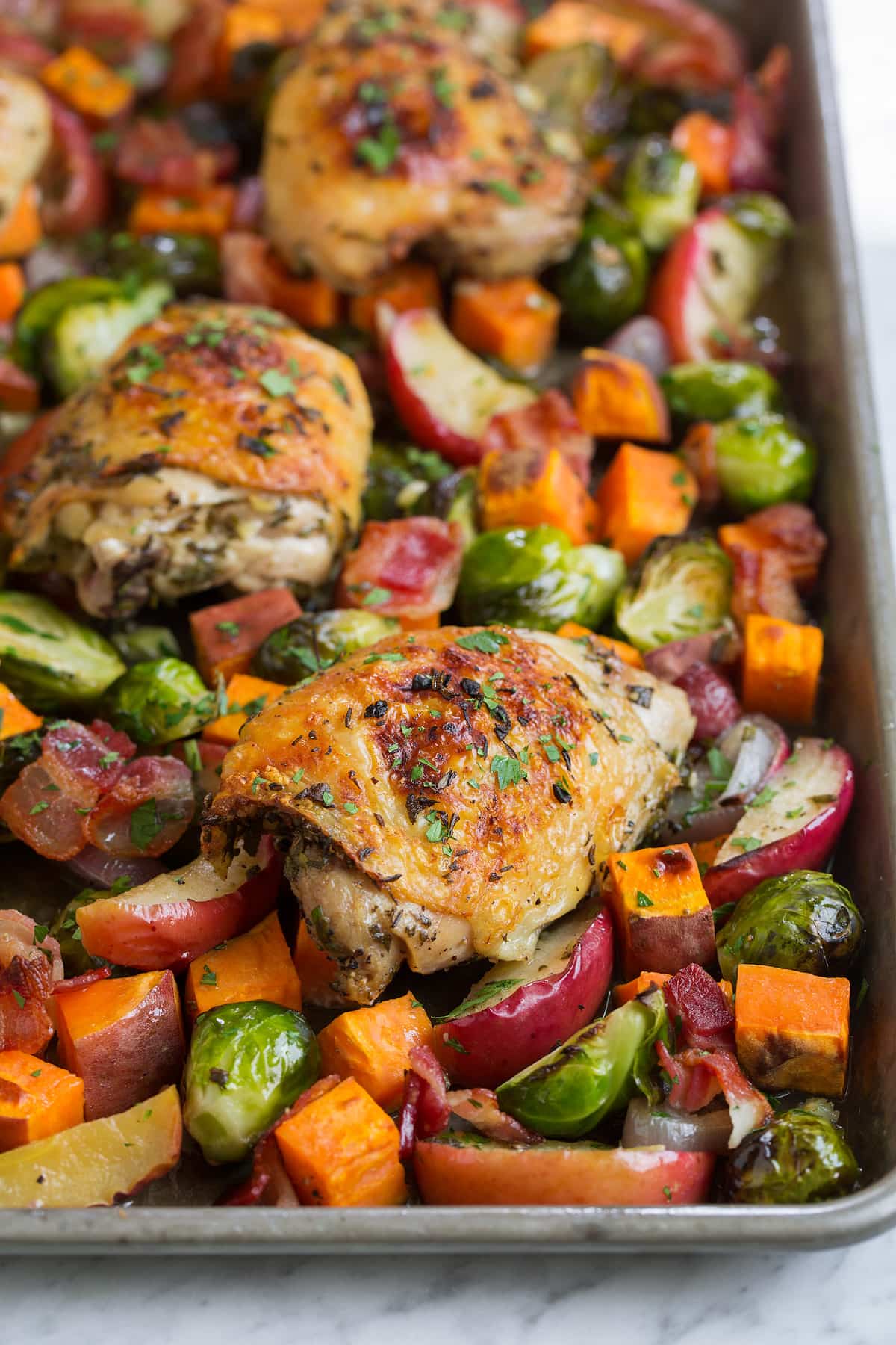One Pan Autumn Chicken Dinner