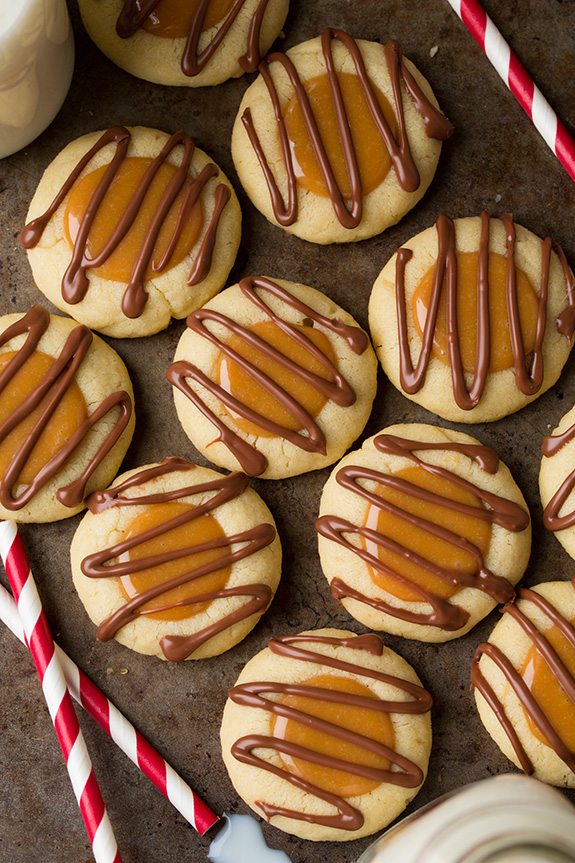 Twix Thumbprint Cookies | Cooking Classy