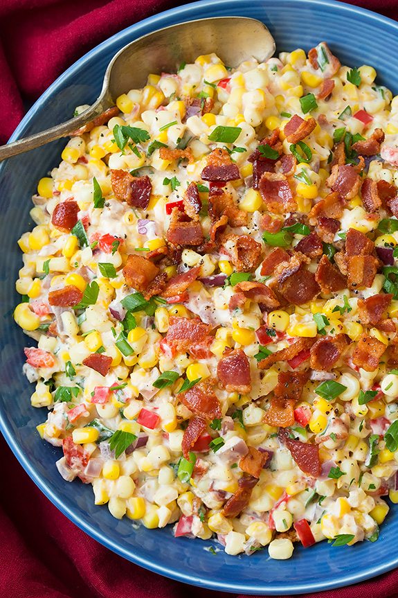 Creamy Confetti Corn with Bacon | Cooking Classy