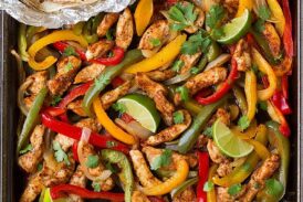 Chicken fajitas