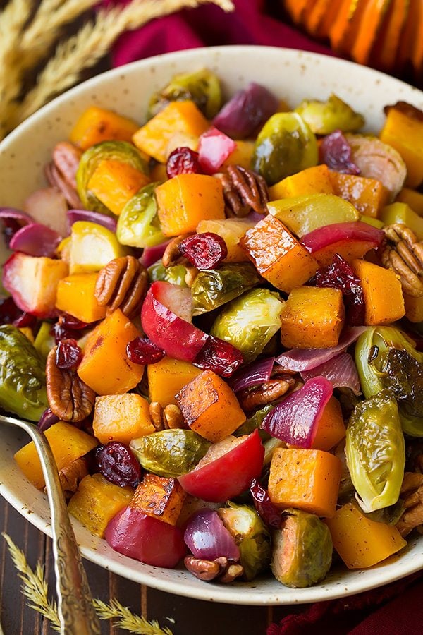 Autumn Roasted Veggies with Apples and Pecans | Cooking Classy
