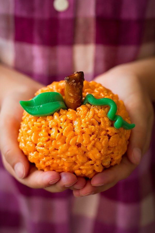 Pumpkin Rice Krispie Treats | Cooking Classy