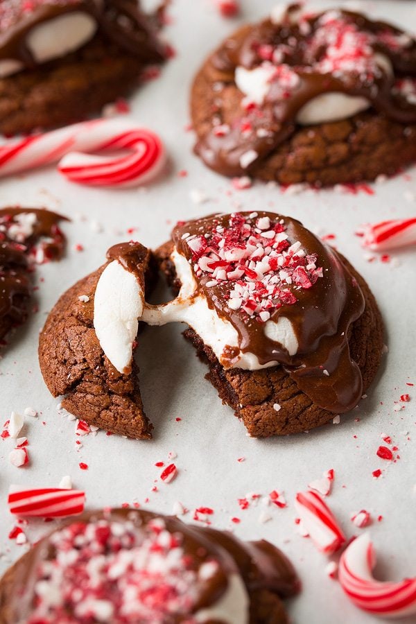 Peppermint Hot Chocolate Cookies | Cooking Classy