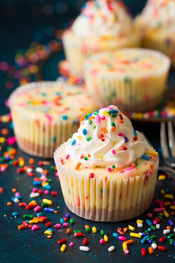 Funfetti Mini Cheesecakes 