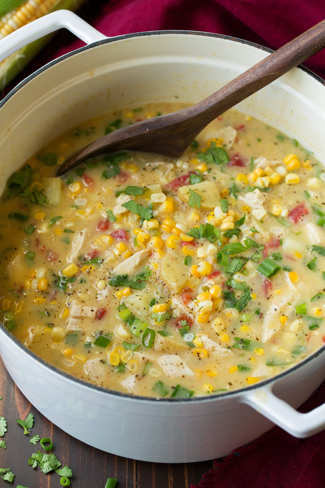 Coconut Chicken Corn Chowder Pot of Coconut Chicken Corn Chowder