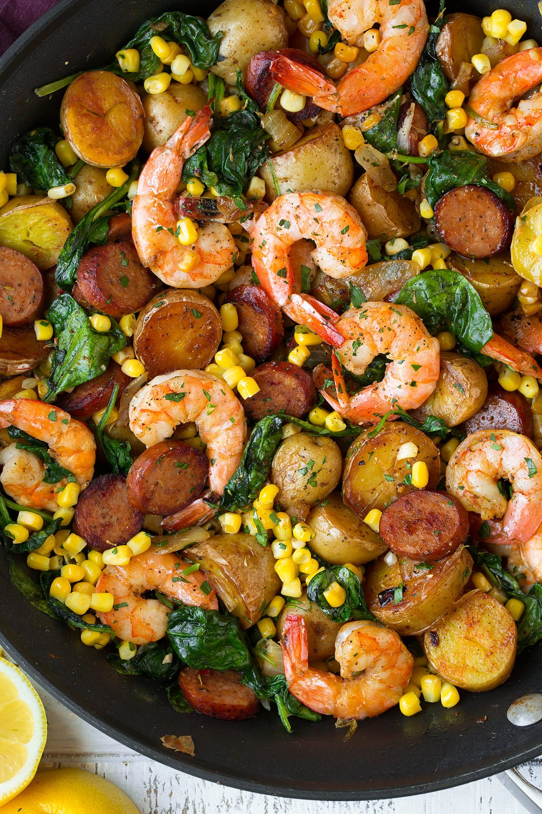 Shrimp Boil Shrimp Boil made in a skillet