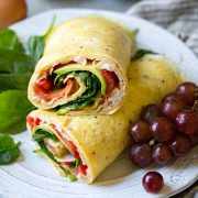 Turkey Avocado Egg Wrap