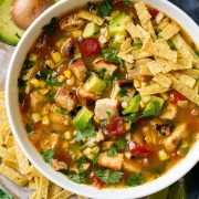 Grilled Chicken Tortilla Soup