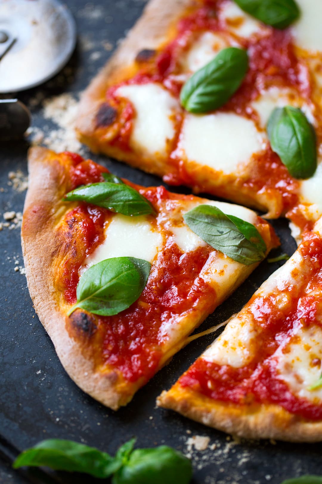 sliced Margherita Pizza