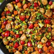 Mexican Honey Lime Chicken Sweet Potato Skillet