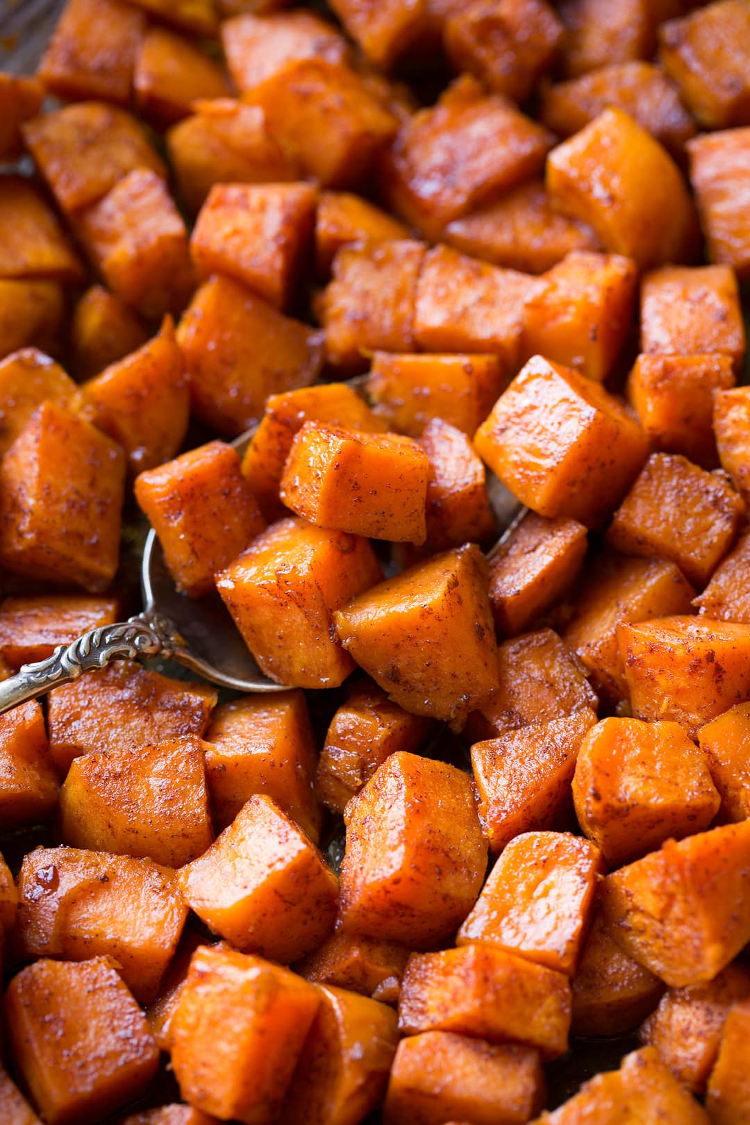 Roasted Sweet Potatoes with Cinnamon and Honey Butter