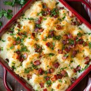White Cheddar Cauliflower Gratin