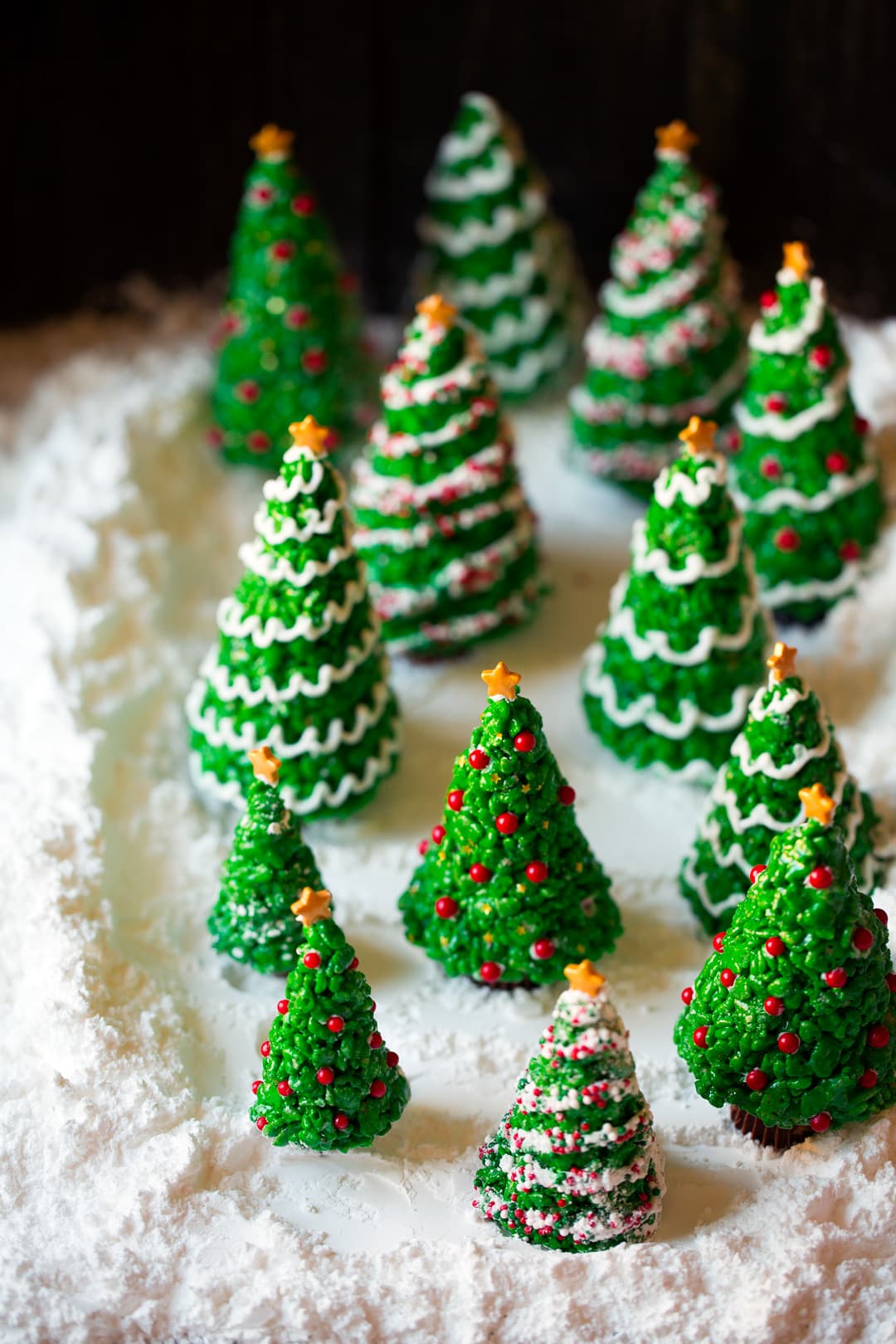 Christmas Tree Rice Krispies Treats