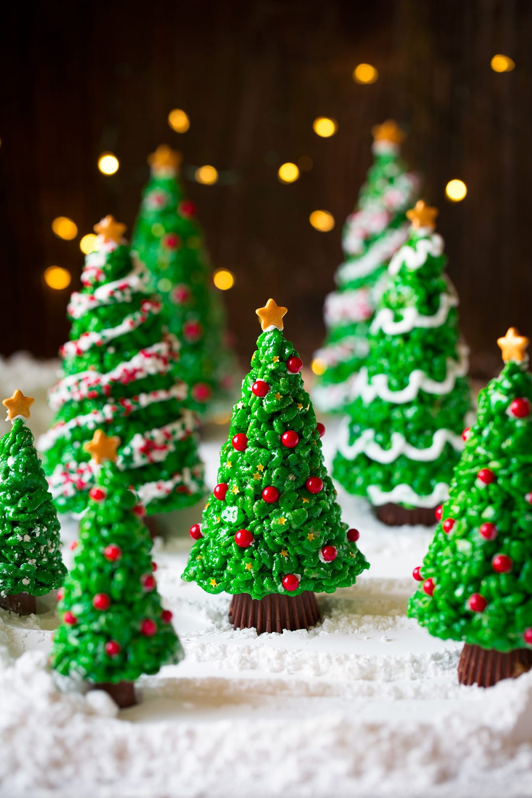 Christmas Tree Rice Krispies Treats