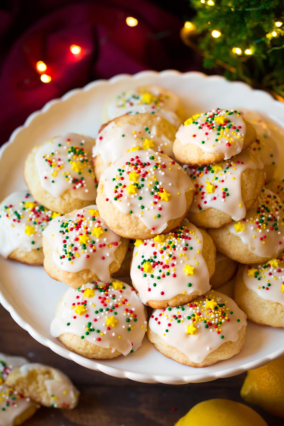 Glazed Lemon Sour Cream Cookies