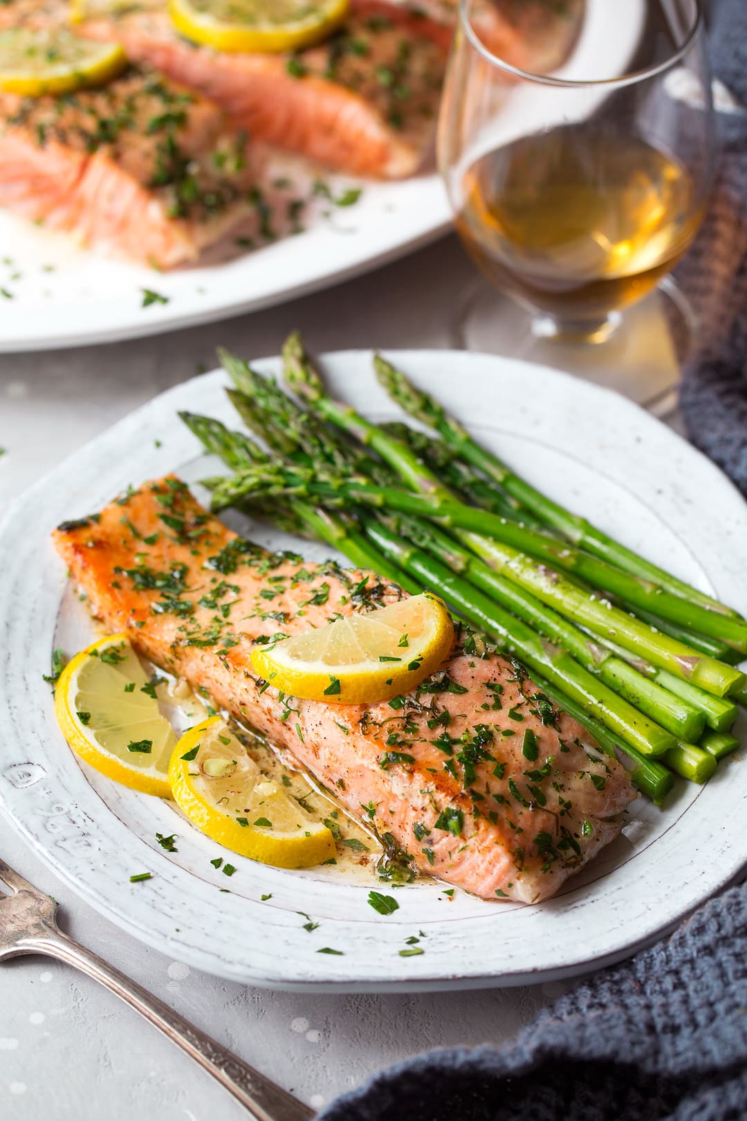 Salmon Roasted in Butter