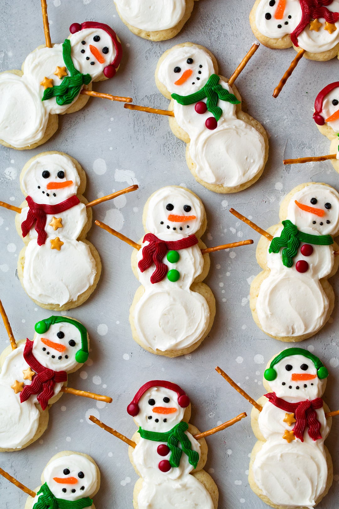 Snowman Sugar Cookies