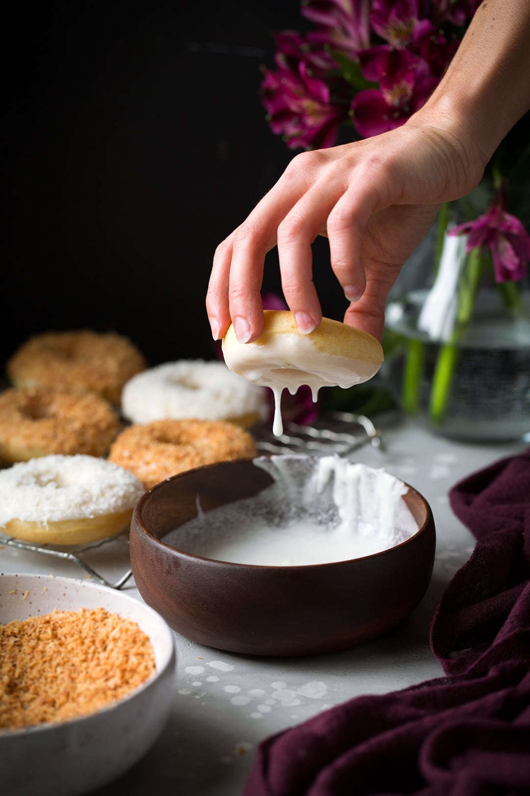 Baked Coconut Donuts