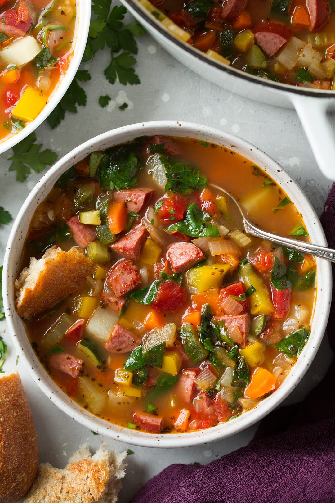 Kielbasa Sausage Vegetable Soup Smoked Sausage Vegetable Soup